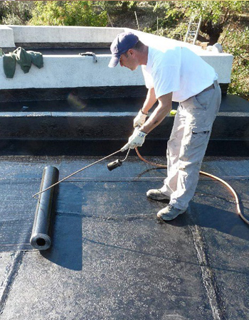 EPDM plat dak herstellen