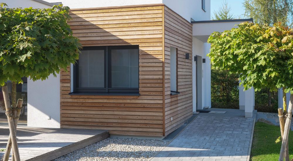 Gevelbekleding met hout