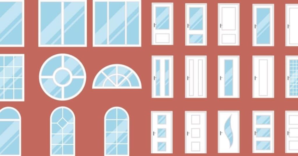 Glazen voordeur; verschillende soorten afwerkingen.