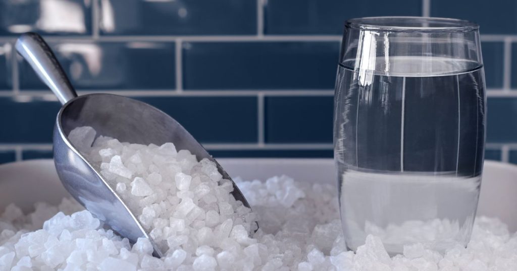 Zacht water met zout