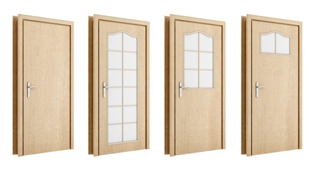 Verschillende modellen klassieke binnendeuren.