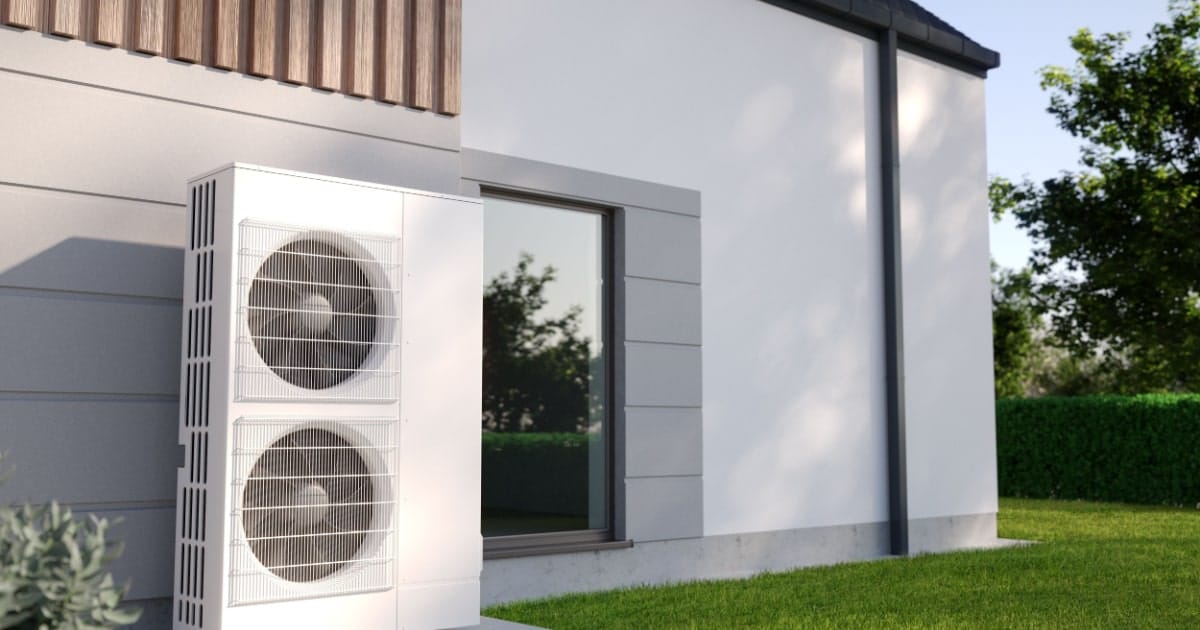 Warmtepomp buiten huis