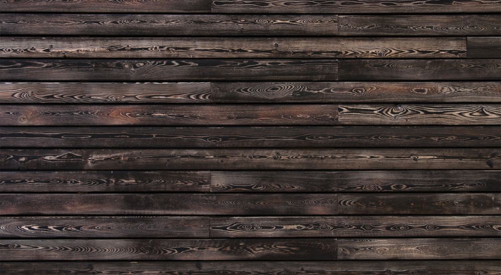 Zwart hout horizontaal