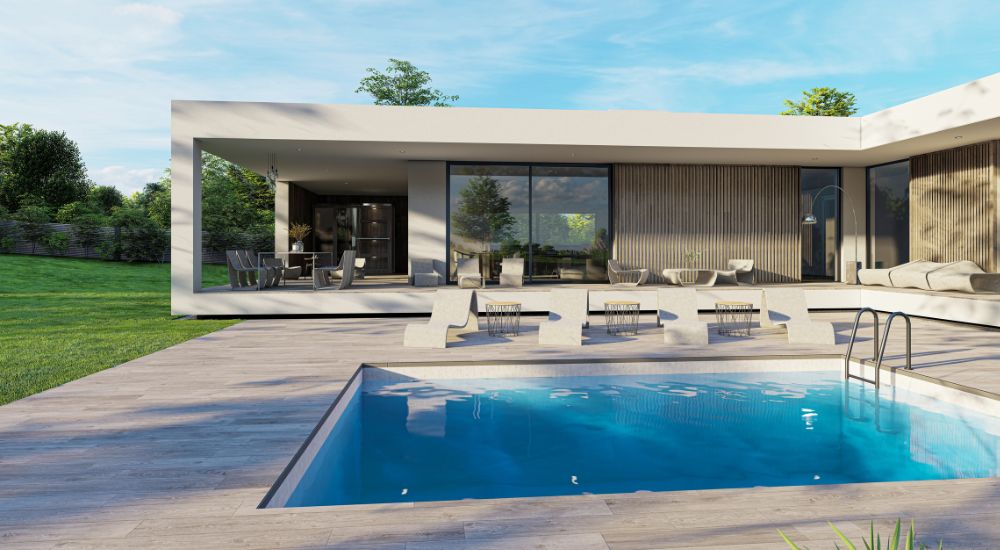 architectonisch beton gevel