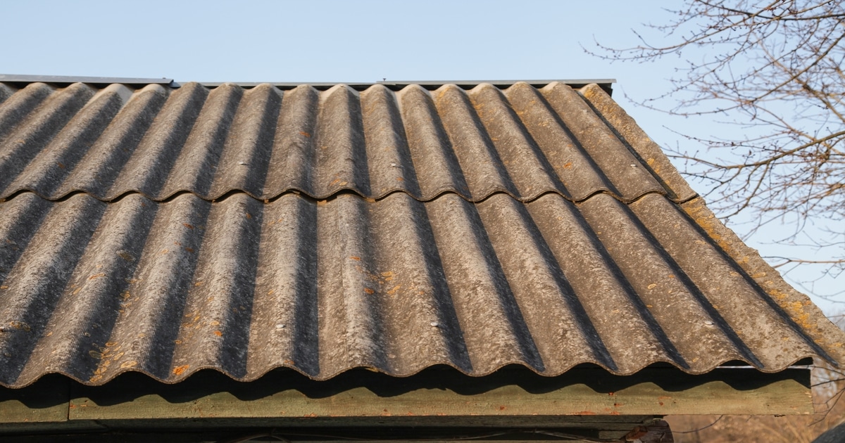 Asbest roofing