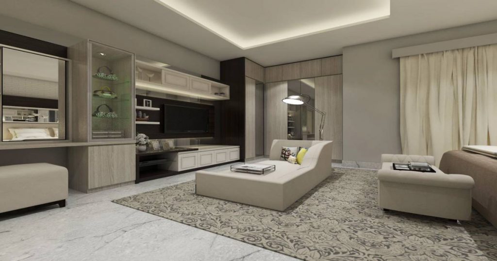 Sierpleister in een interieur