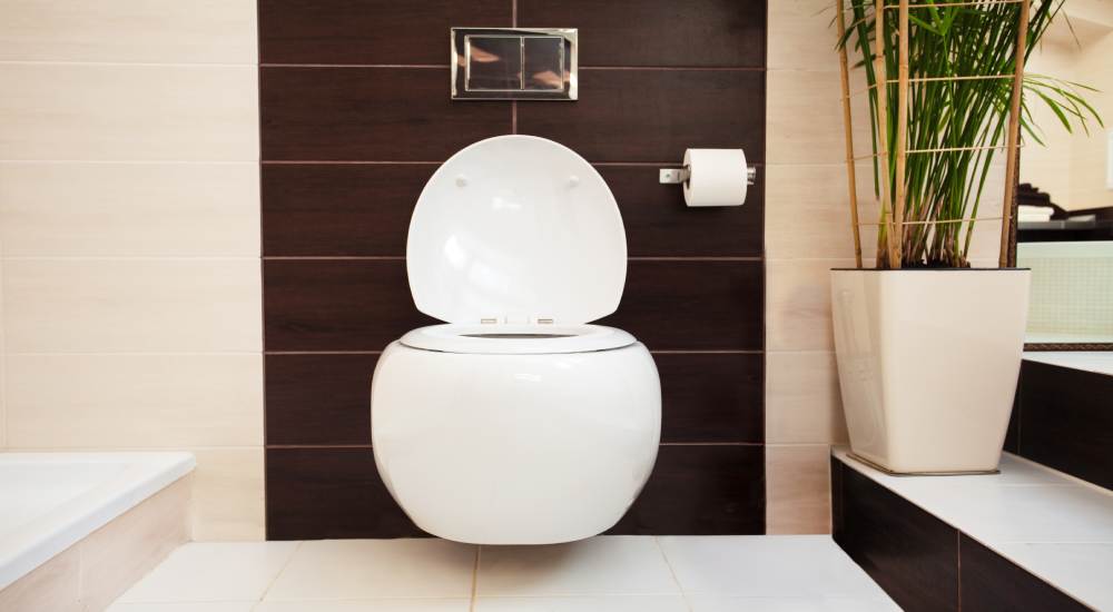 moderne hangtoilet
