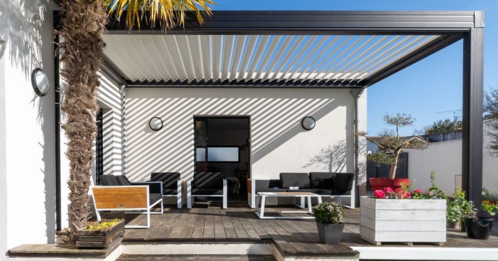 Kunststof moderne veranda