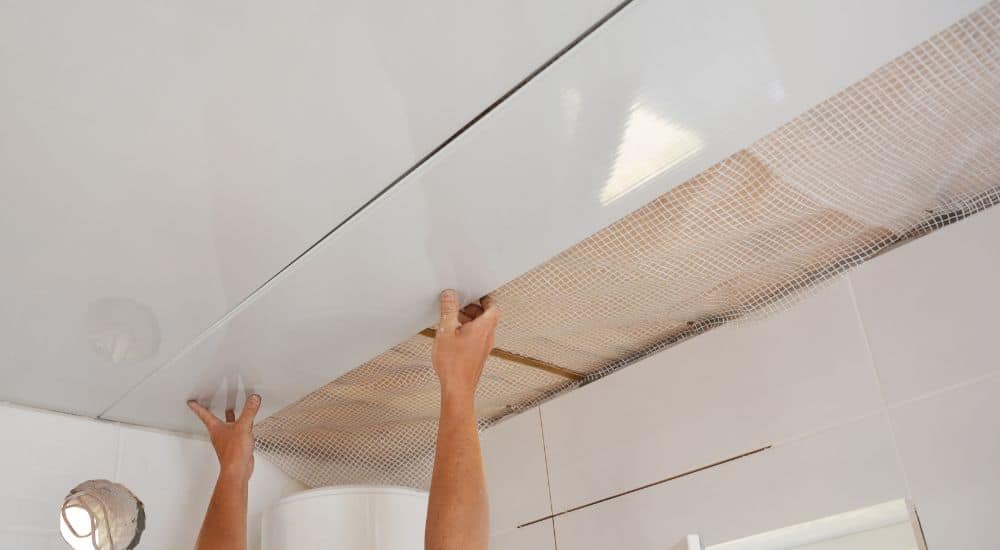 Pvc plafond badkamer