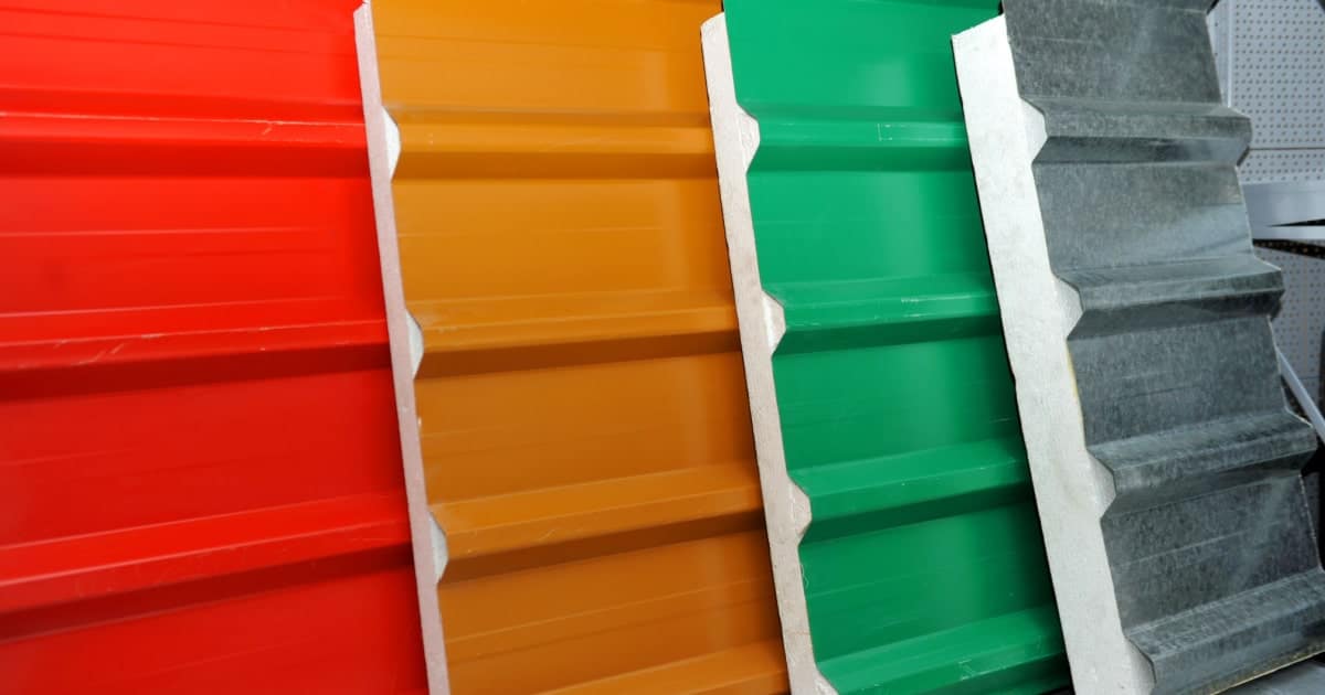 Sandwich panelen verschillende kleuren