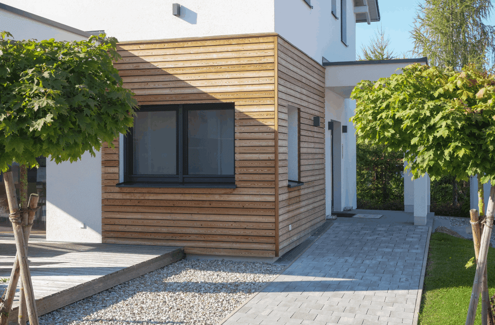 Houten gevelbekleding