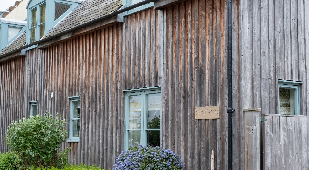 thermowood gevelbekleding vergrijzing