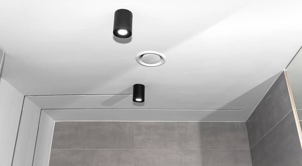 ventilatierooster in de badkamer