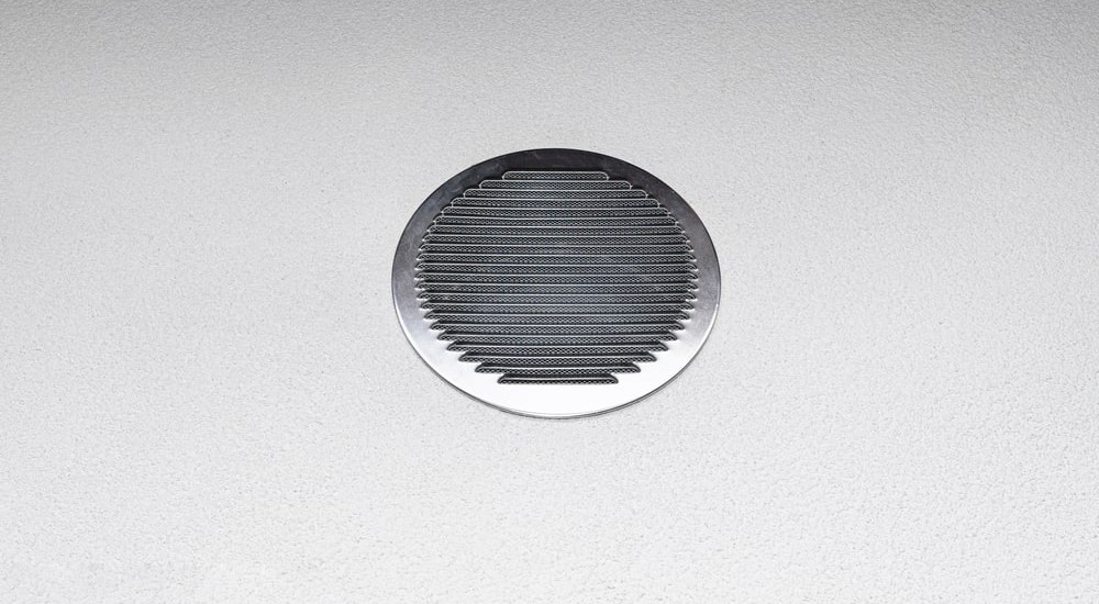 ventilatierooster in het plafond