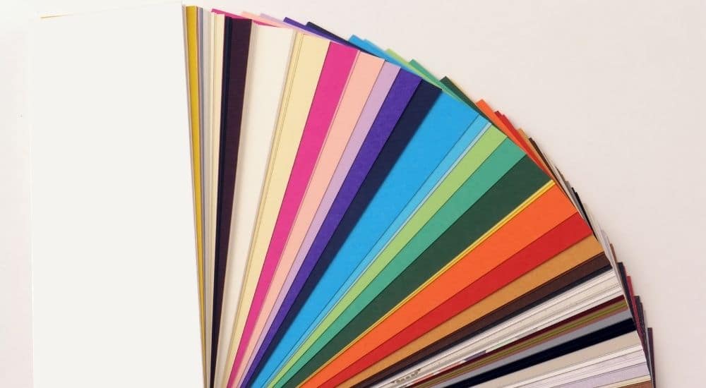 Een kleurenpalet met de verschillende opties voor een serre.