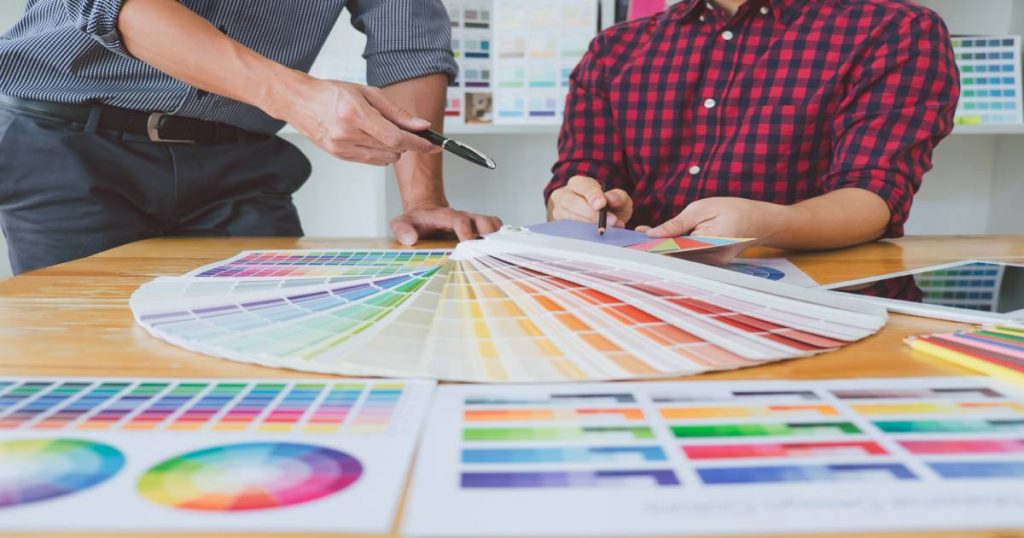 Verschillende kleuren sierpleister