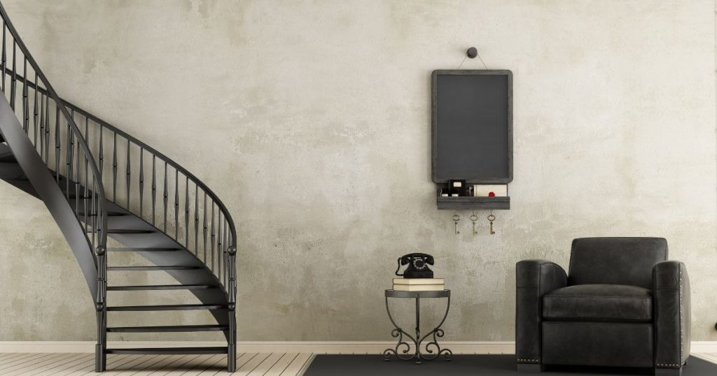Mooie stalen wenteltrap als eyecatcher