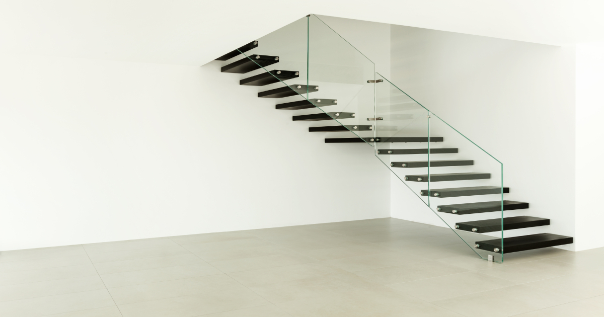 zwevende trap moderne stijl 