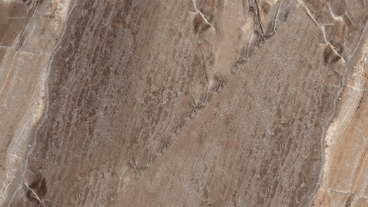 Bruine steenstrips met een uiterlijk van hout. 