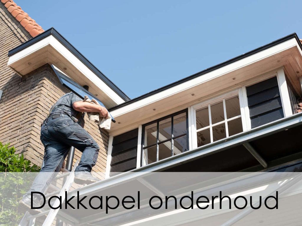 onderhoud aan een dakkapel