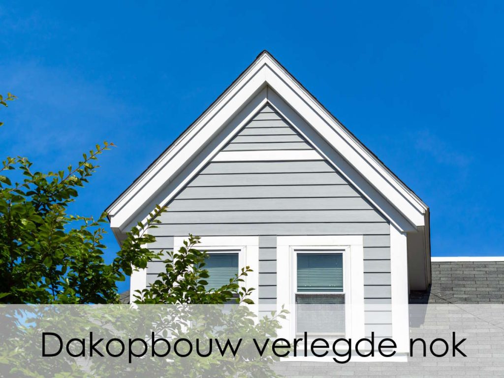 dakopbouw met verlegde nok