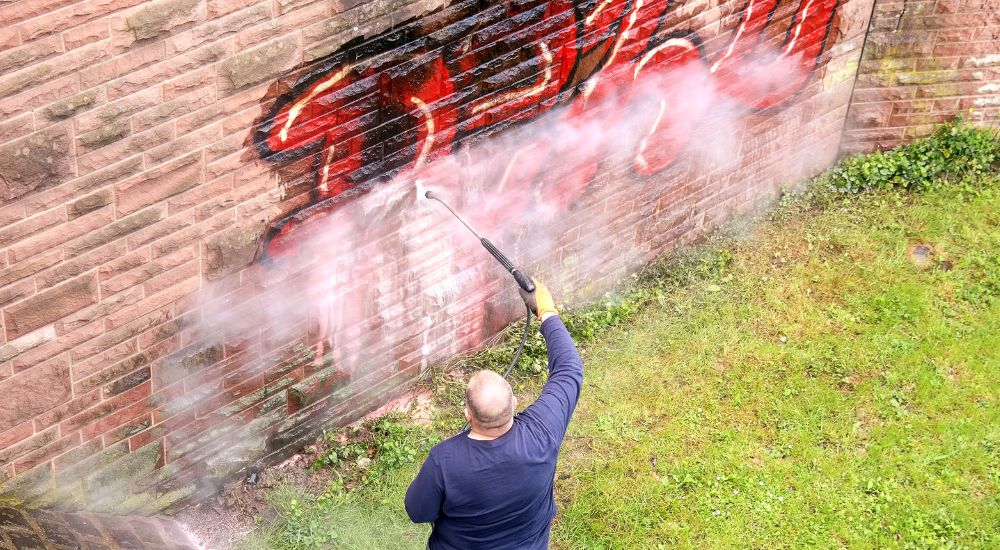 Graffiti stoomreinigen