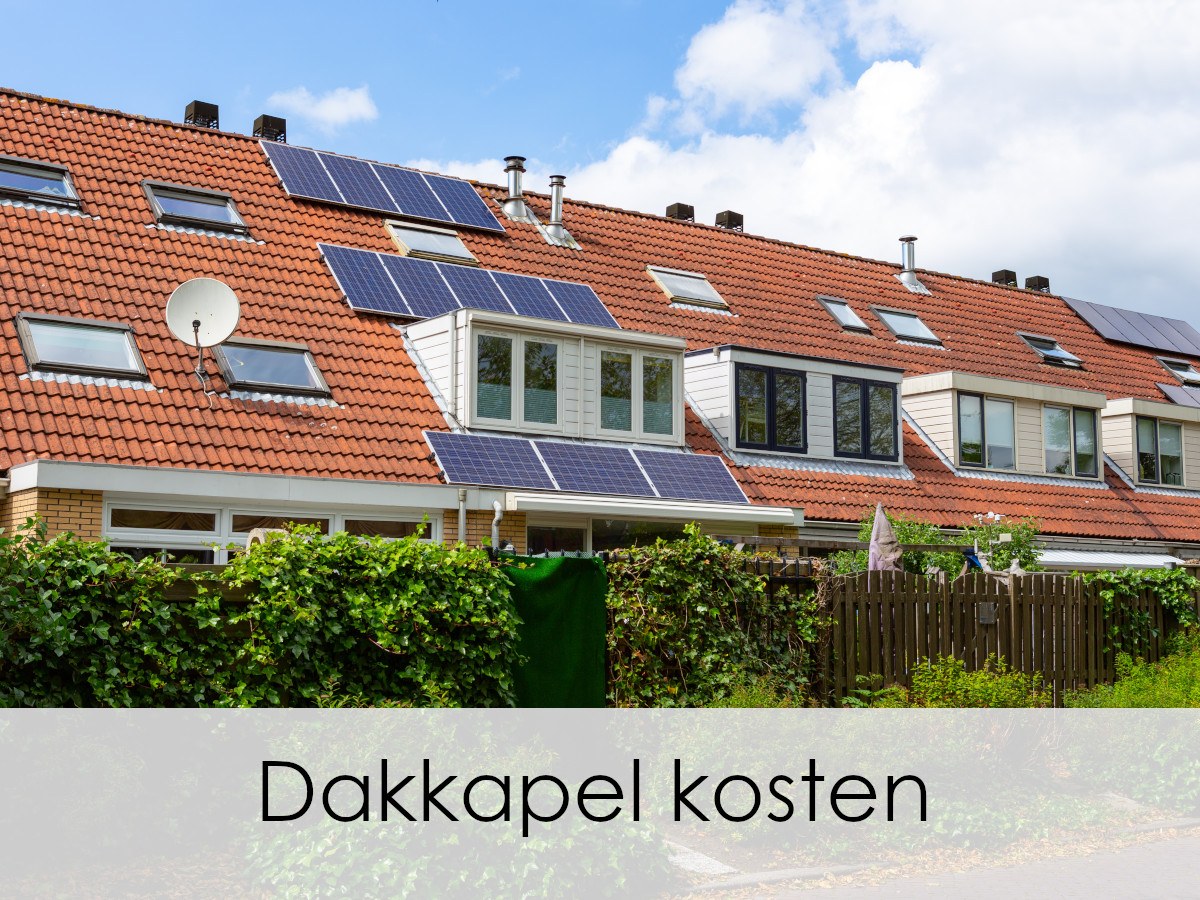 woningen met meerdere soorten dakkapellen