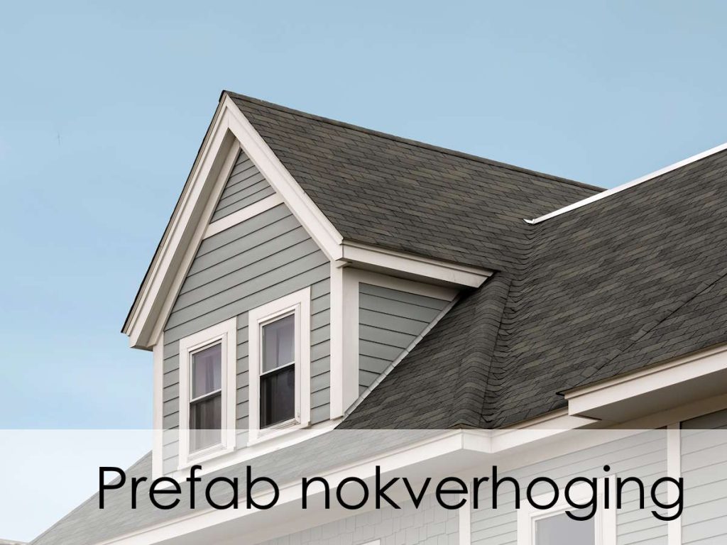 tweezijdige prefab nokverhoging