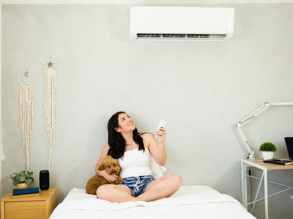 slaapkamer verwarmen met airco